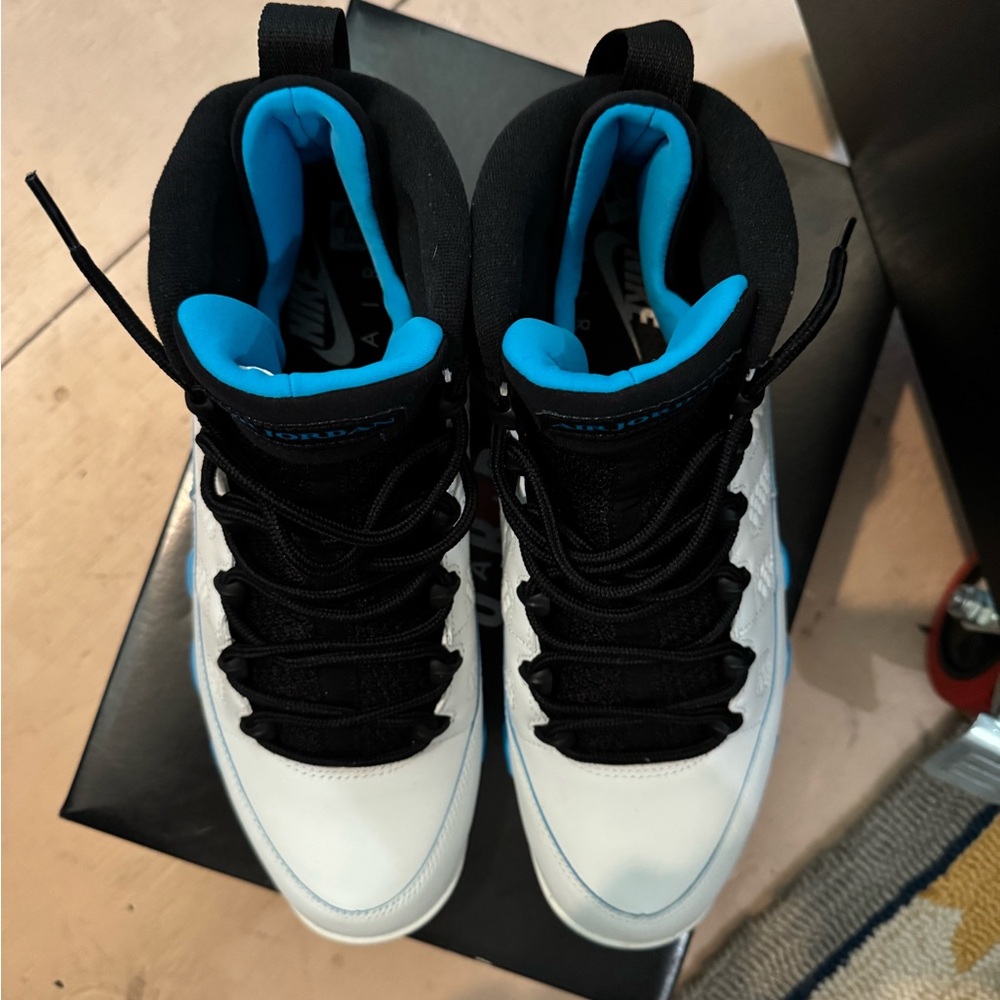 Men’s 10.5 Air Jordan 9 Retro “Powder Blue” - Picture 2 of 9